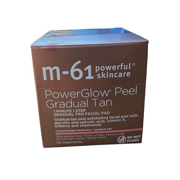 M-61 POWERGLOW‎ PEEL GRADUAL TAN 30 TREATMENTS BOXED - Picture 1 of 6
